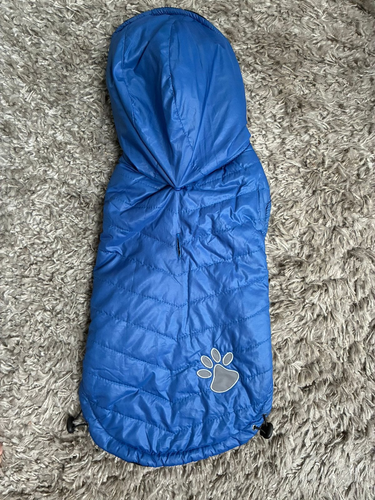 Hondenjas met hoodie ruglengte ong 42 cm, Dieren en Toebehoren, Hondenkleding, Ophalen, Zo goed als nieuw, Hondenjas