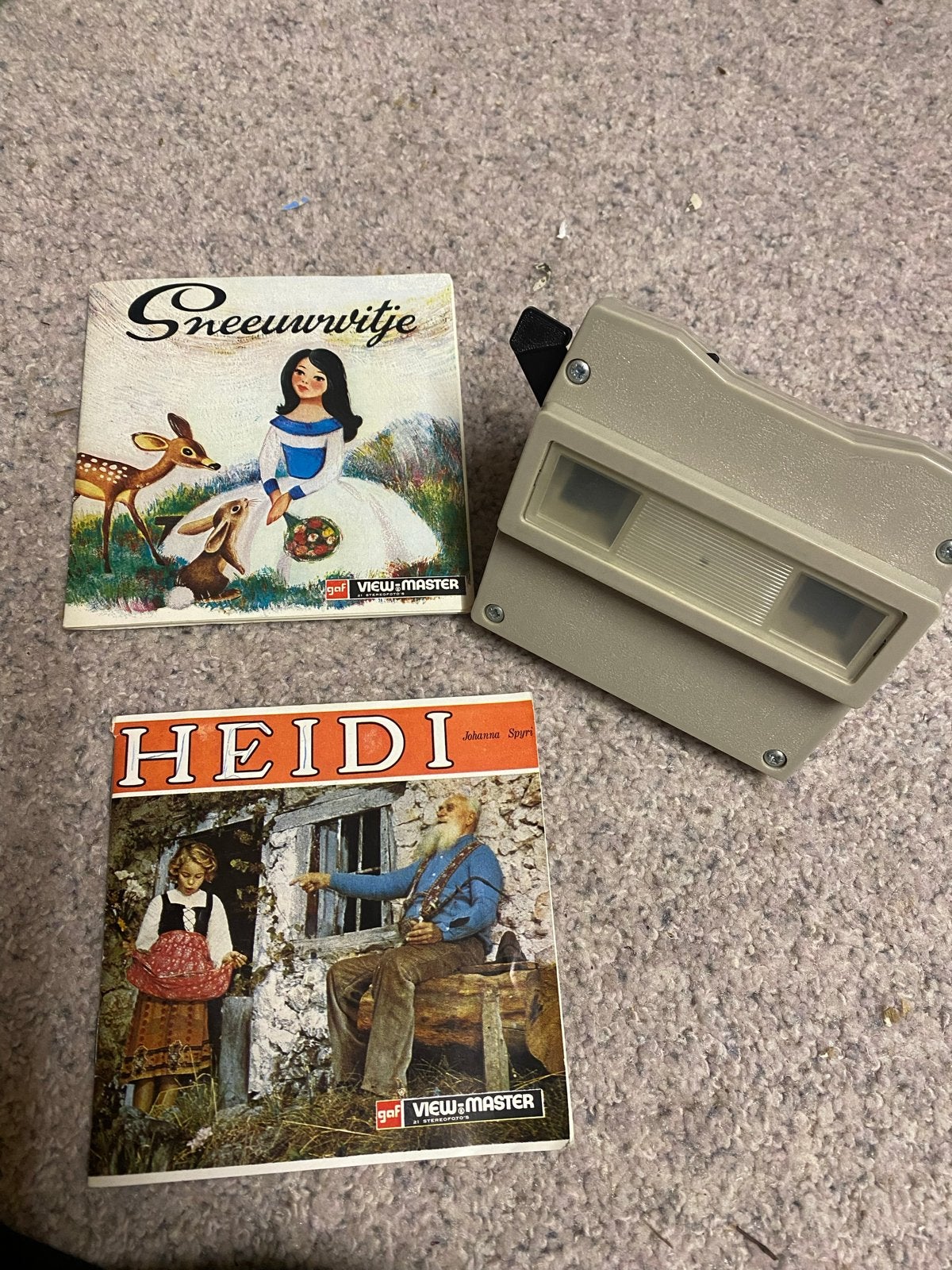 Retro View-Master met Sneeuwwitje en Heidi schijven, Verzamelen, Ophalen of Verzenden, Gebruikt