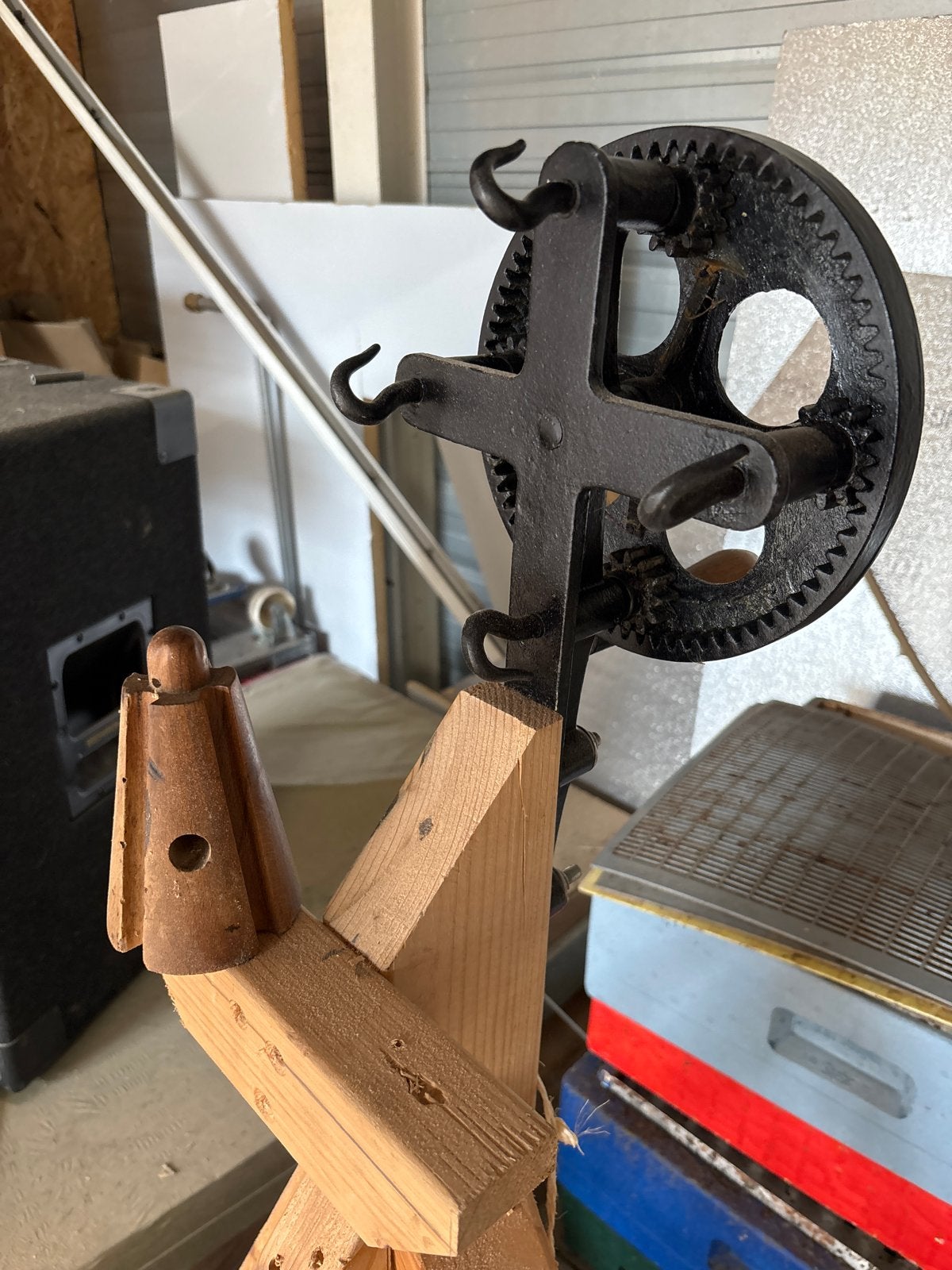 Te koop antieke touw slager machine, Antiek en Kunst, Ophalen