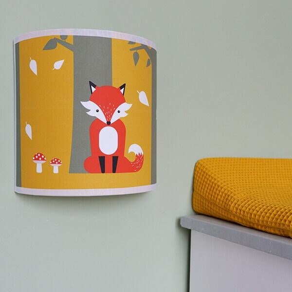 Wandlamp Kinderlamp Lamp Vos Oker Geel ANNIdesign, Info@annidesign.nl, Hans Andreussi 15 2652 GA Berkel en Rodenrijs, Nieuw, Ophalen of Verzenden