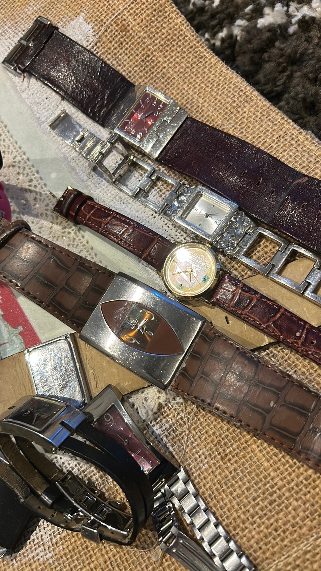 Gucci horloge, Ophalen of Verzenden, Overige materialen