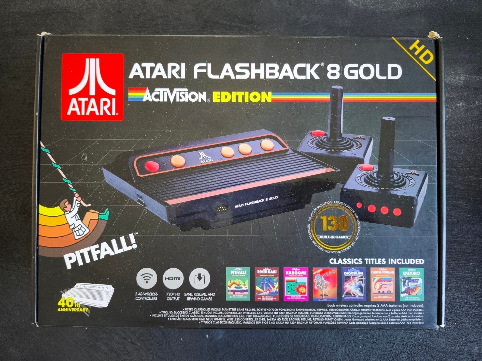 Atari Flashback 8 Gold - Retro Gaming Console, Met games, Ophalen of Verzenden, Zo goed als nieuw, Met 2 controllers