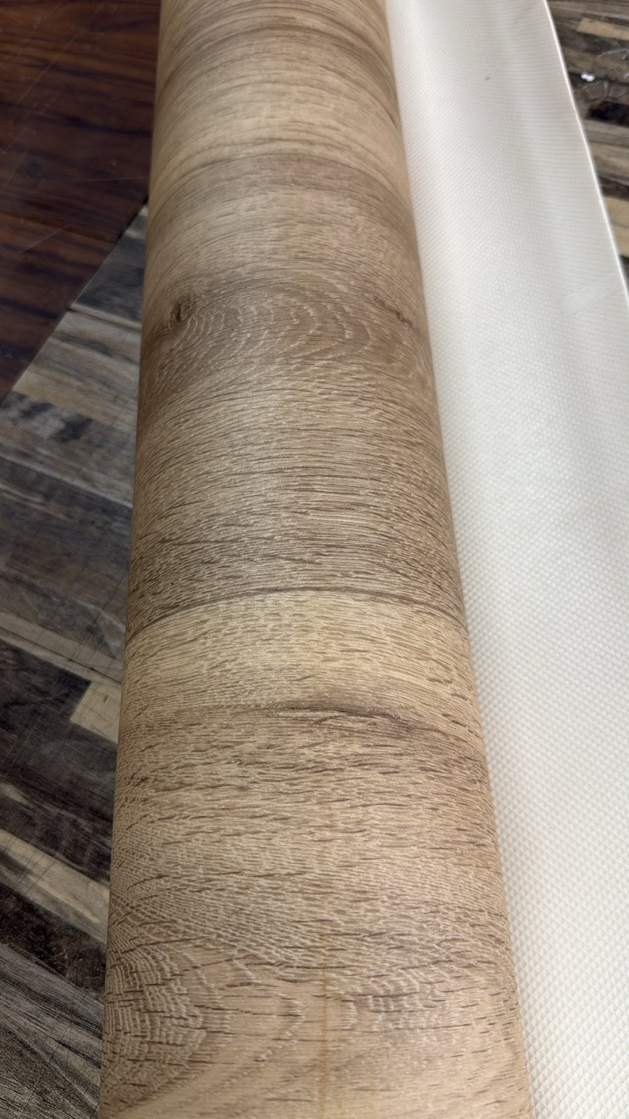Opruiming! Nieuw coupon vinyl 1,95x1,60m Novilon, Huis en Inrichting, Stoffering | Vloerbedekking, Ophalen, Bruin, Nieuw, Minder dan 5 m²