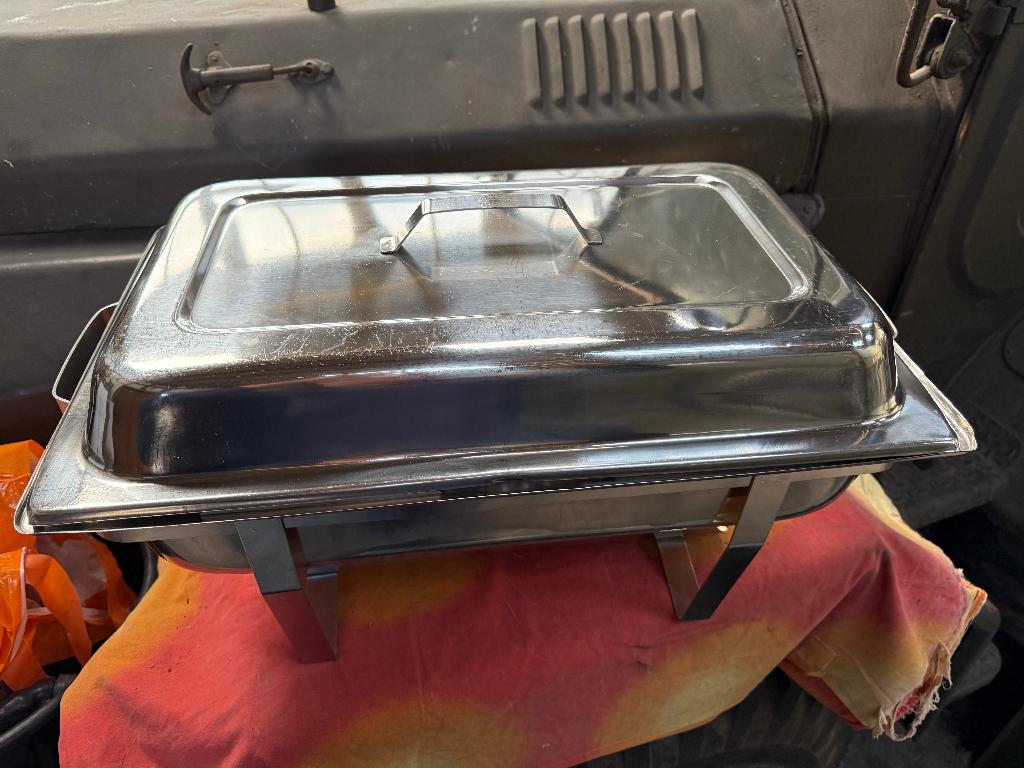 Chafing dish (rechaud), Ophalen, Zilver, Metaal, Overige merken