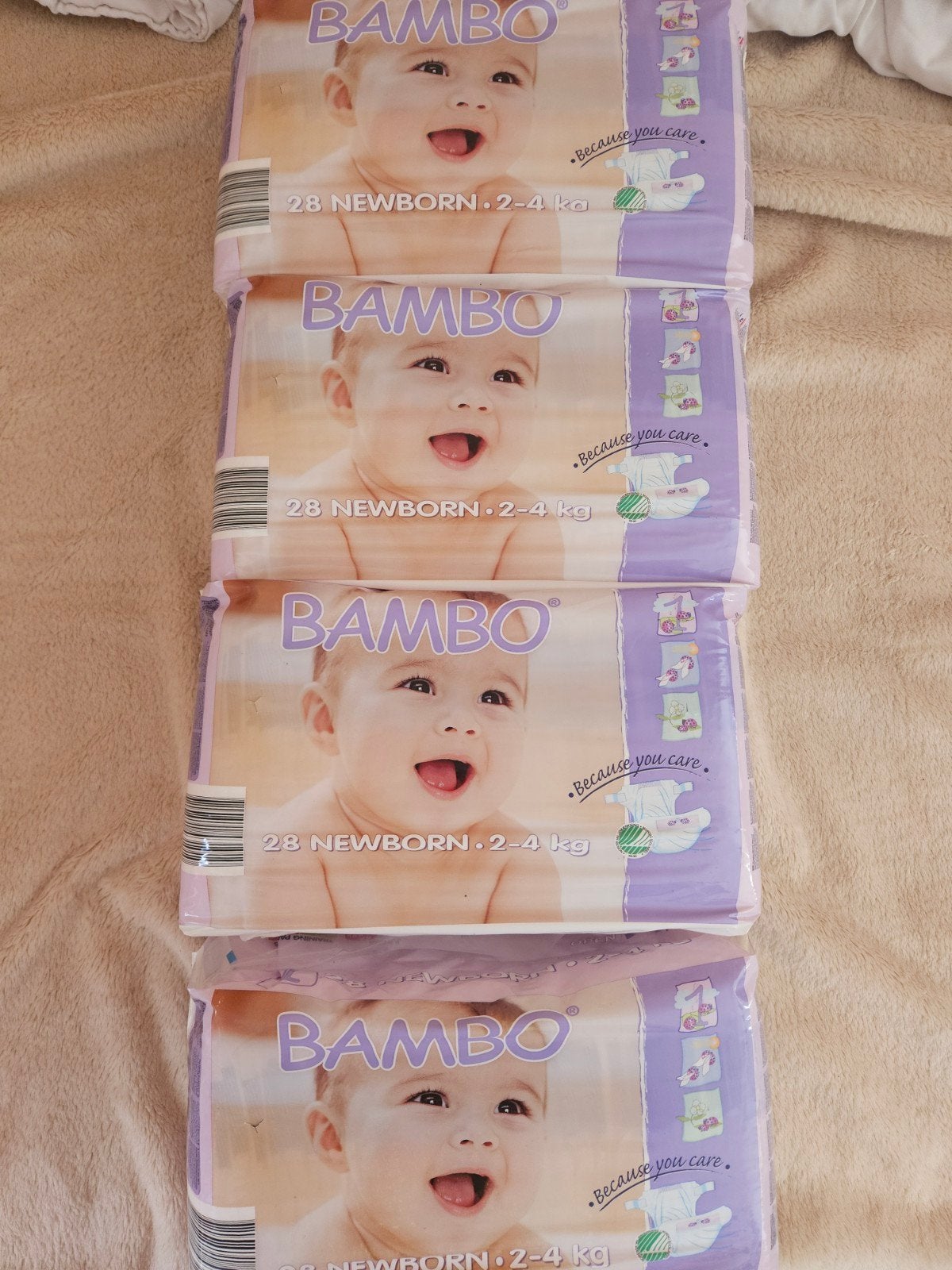 Bambo luiers Newborn 2-4 kg (4 pakken), Kinderen en Baby's, Ophalen, Nieuw