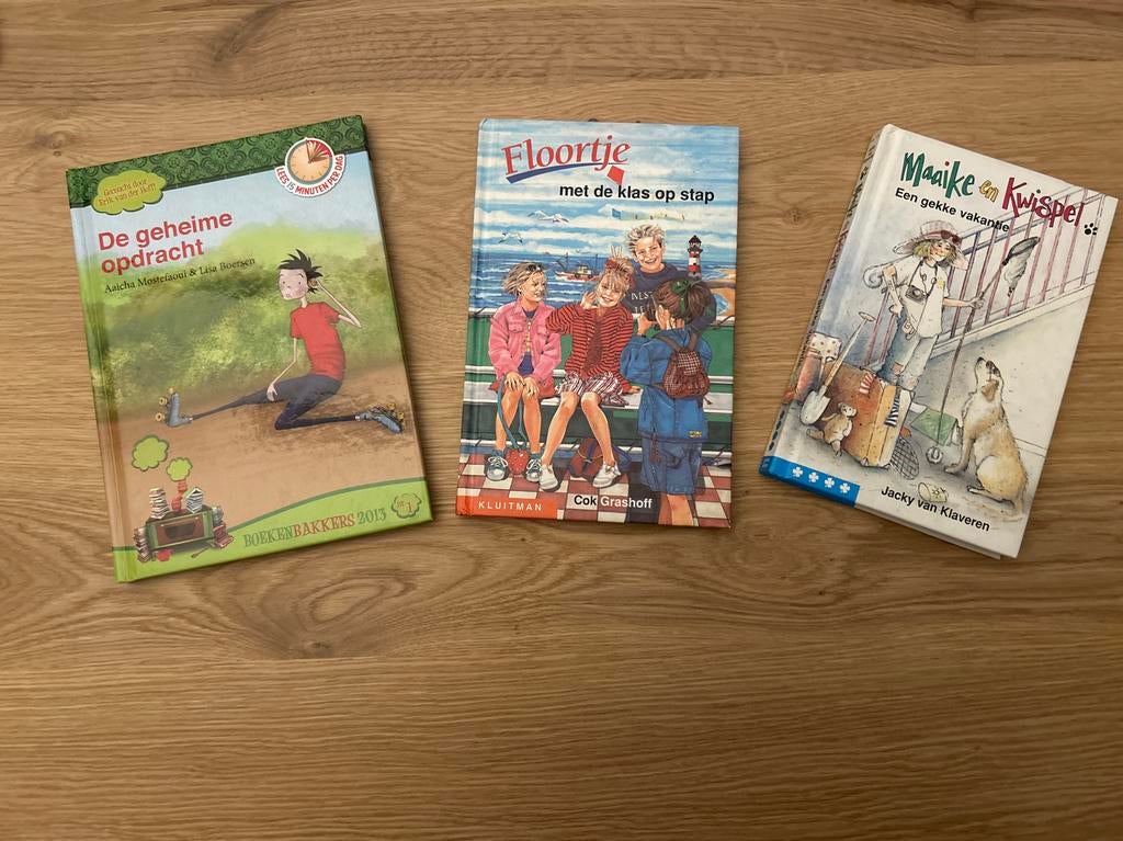 Kinderboeken: Floortje, Maaike en Kwispel, De geheime opdrac, Ophalen of Verzenden, Gelezen, Fictie algemeen