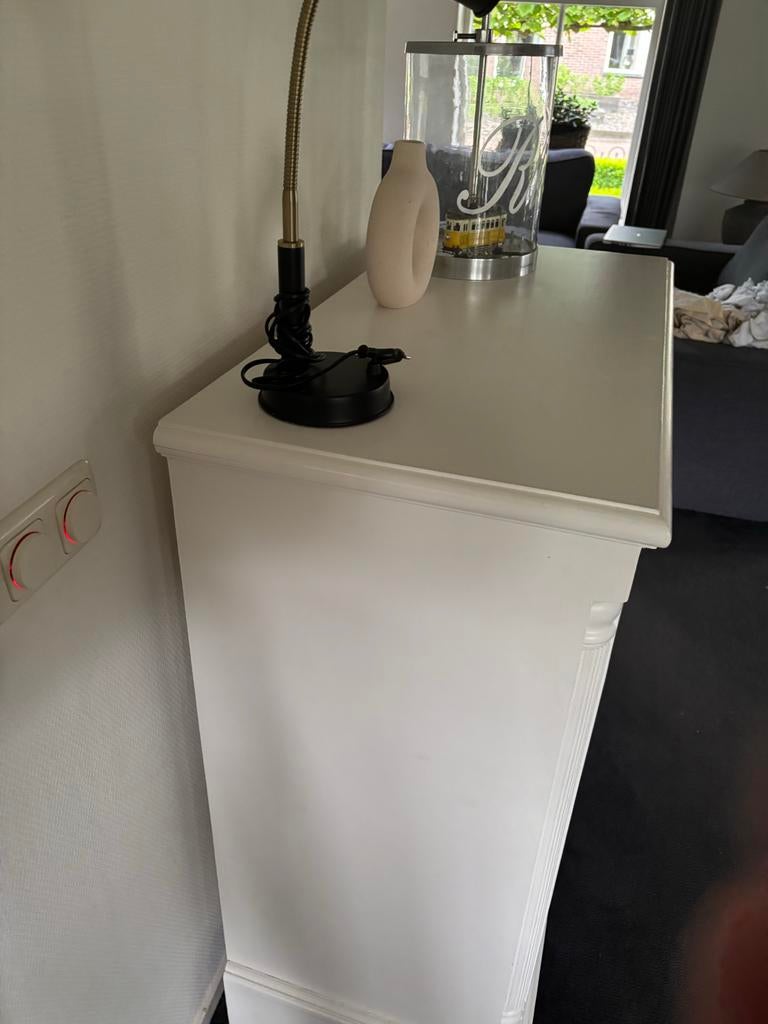 Witte ladekast met 6 laden - 97x48x112 cm, Huis en Inrichting, Kasten | Ladekasten, Ophalen, Gebruikt, 5 laden of meer, 100 tot 150 cm