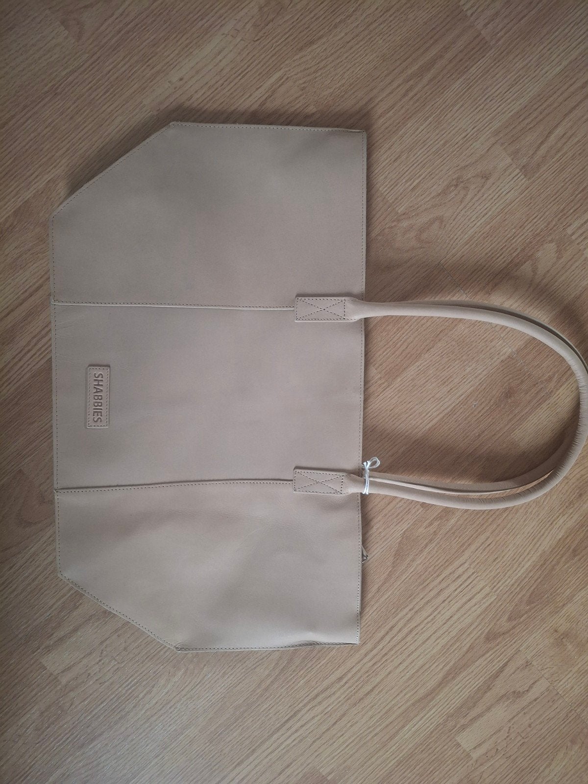 Shabbies Shopper Beige Leer - Nieuw met kaartjes, Ophalen, Nieuw, Beige, Shopper