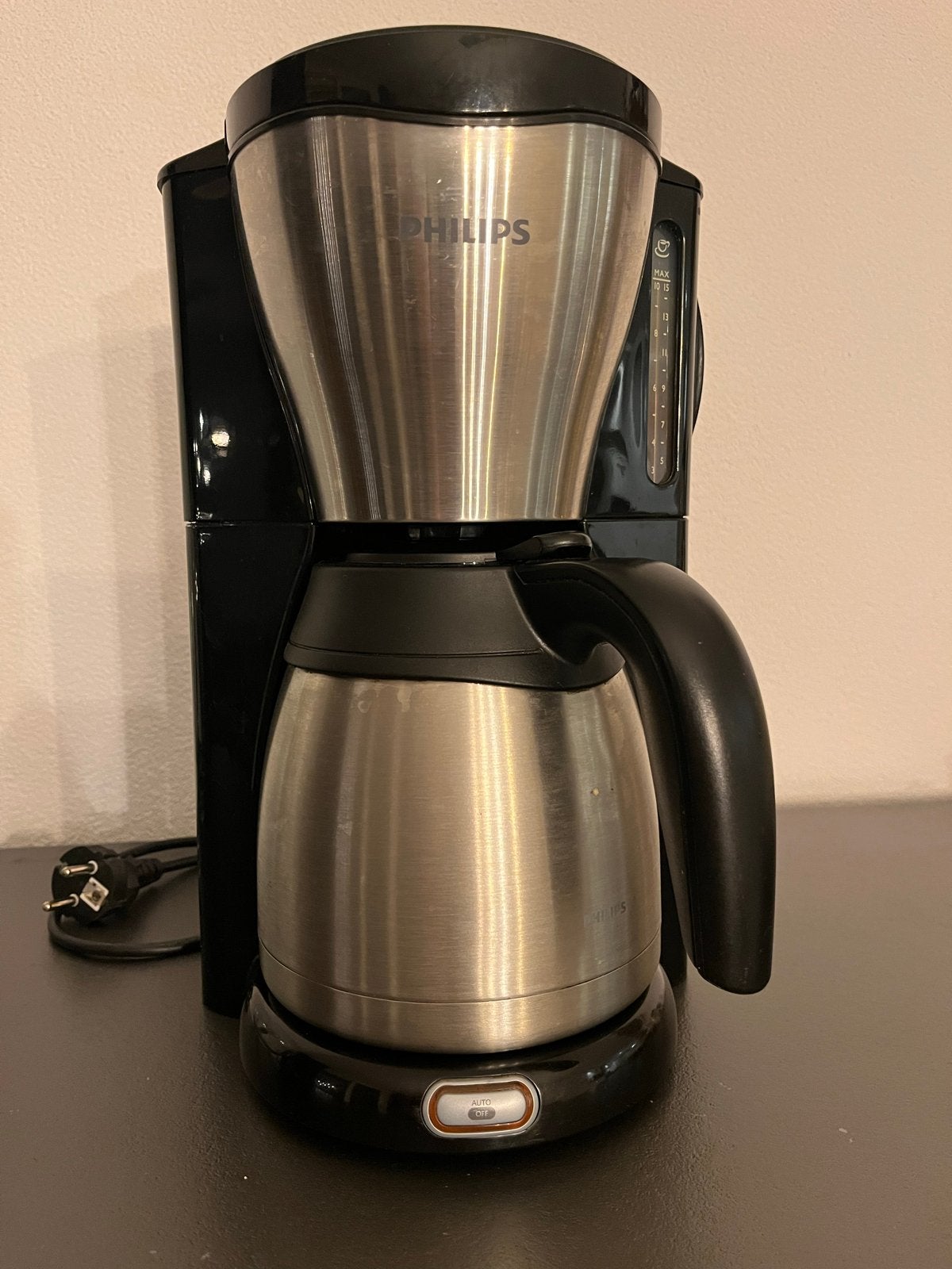 Philips HD7546/20 Koffiezetapparaat met Thermoskan, Gebruikt, 10 kopjes of meer, Koffiemachine, Gemalen koffie