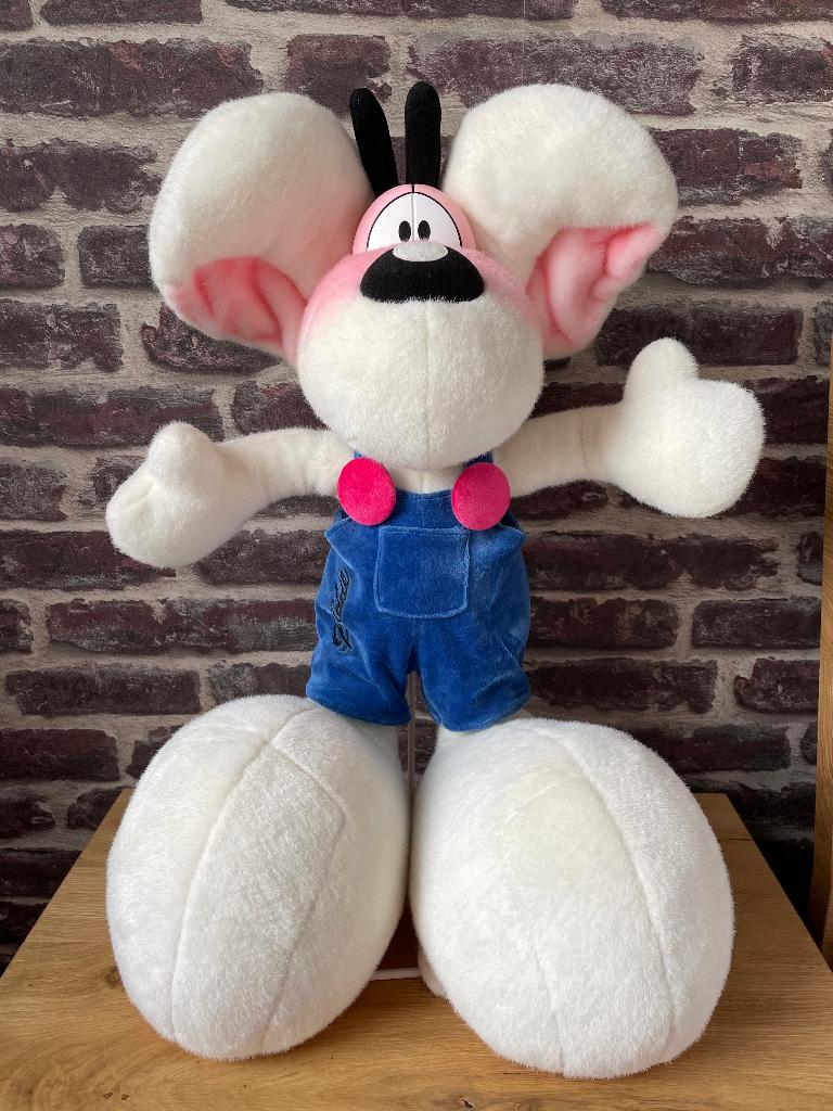Diddl knuffel muis 65 cm met standaard -ophalen of verzenden, Ophalen, Diddl, Zo goed als nieuw, Knuffel