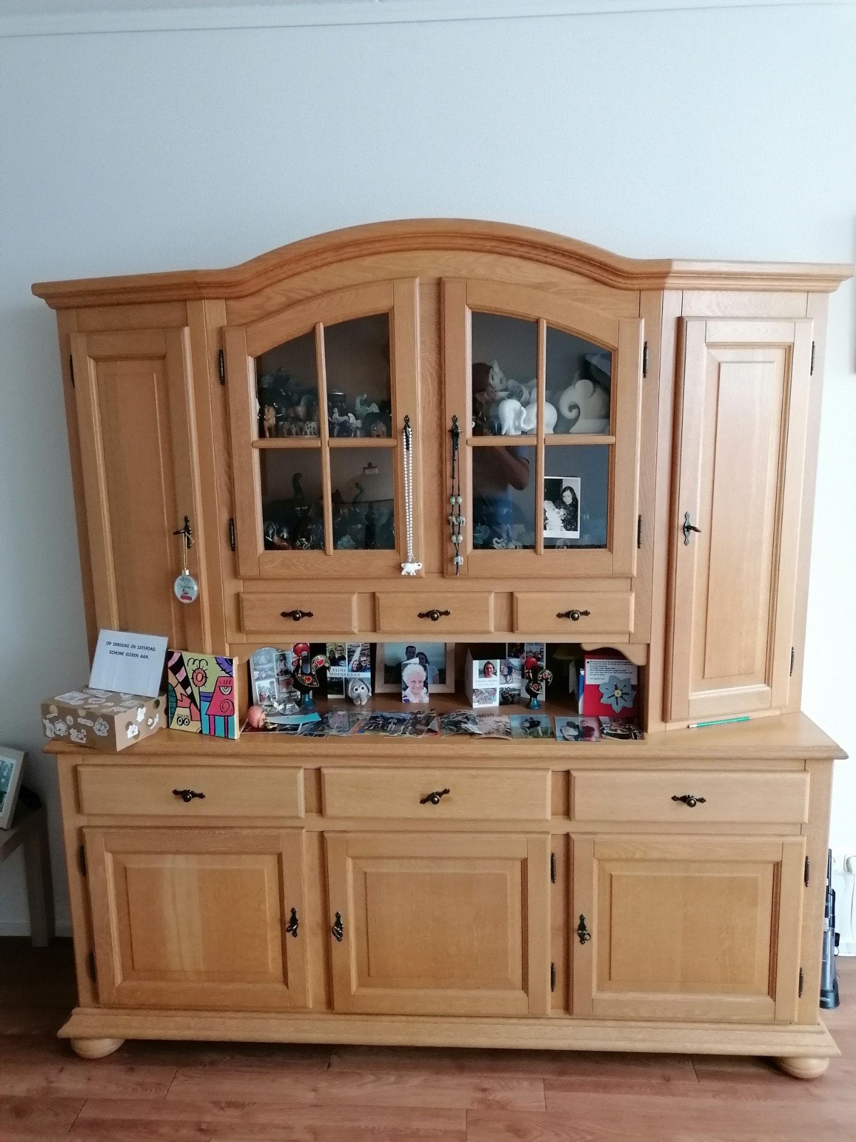 Gratis - Licht eiken buffetkast, Ophalen, Gebruikt, 25 tot 50 cm, 200 cm of meer