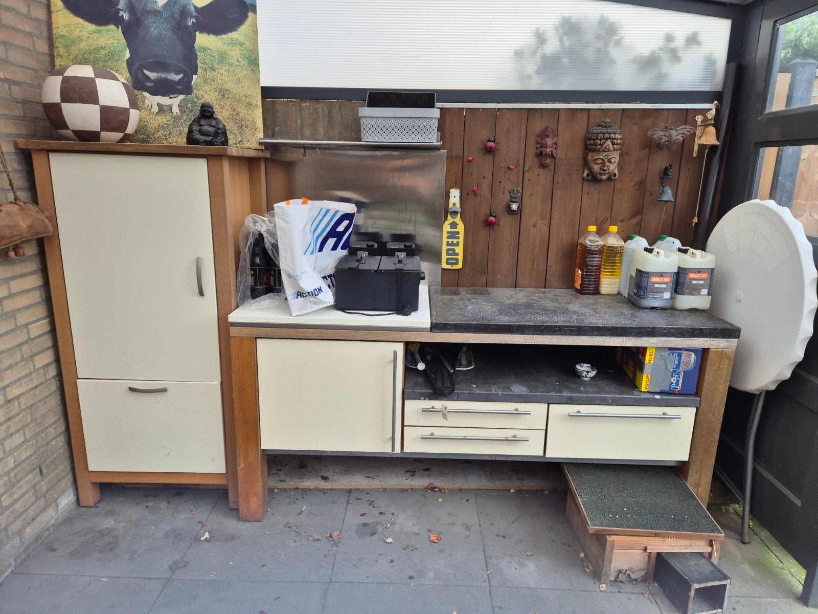 Buitenkeuken / Werkbank met opbergruimte, Ophalen, Gebruikt