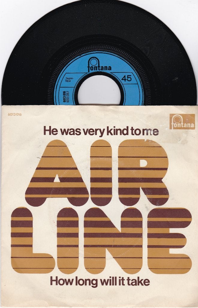 Air Line ‎– He Was Very Kind To Me, Cd's en Dvd's, Ophalen of Verzenden, Gebruikt, 7 inch, Pop