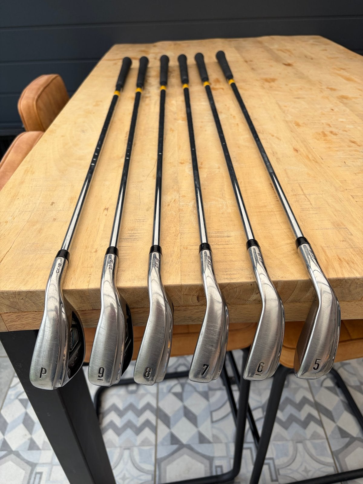 Callaway Rogue X ijzerset (5-P, 8, 9) regular shaft, gefit, Sport en Fitness, Golf, Ophalen, Gebruikt, Set, Callaway