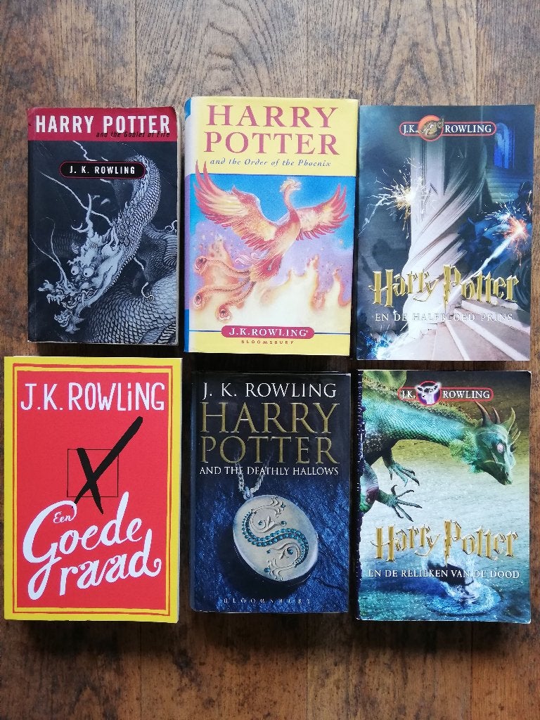 Harry Potter 7 boeken engelstalig en NL; Een Goede raad 2012, Boeken, Fantasy, Ophalen of Verzenden, Zo goed als nieuw, J.K. Rowling; Suzanne Collins; Celine Kiernan; Mary Hoffman