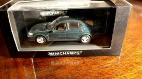 Minichamps Saab 9-5 3.3 Turbo Saloon 1997 groen metallic, Ophalen of Verzenden, Nieuw, Auto, MiniChamps