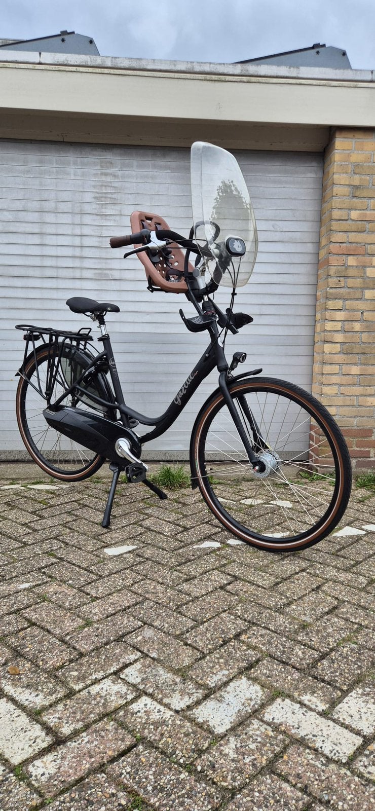 Gazelle Bloom c7 moederfiets incl. voorzitje en windscherm, Fietsen en Brommers, Ophalen, 53 tot 56 cm, Zo goed als nieuw, Dubbele standaard