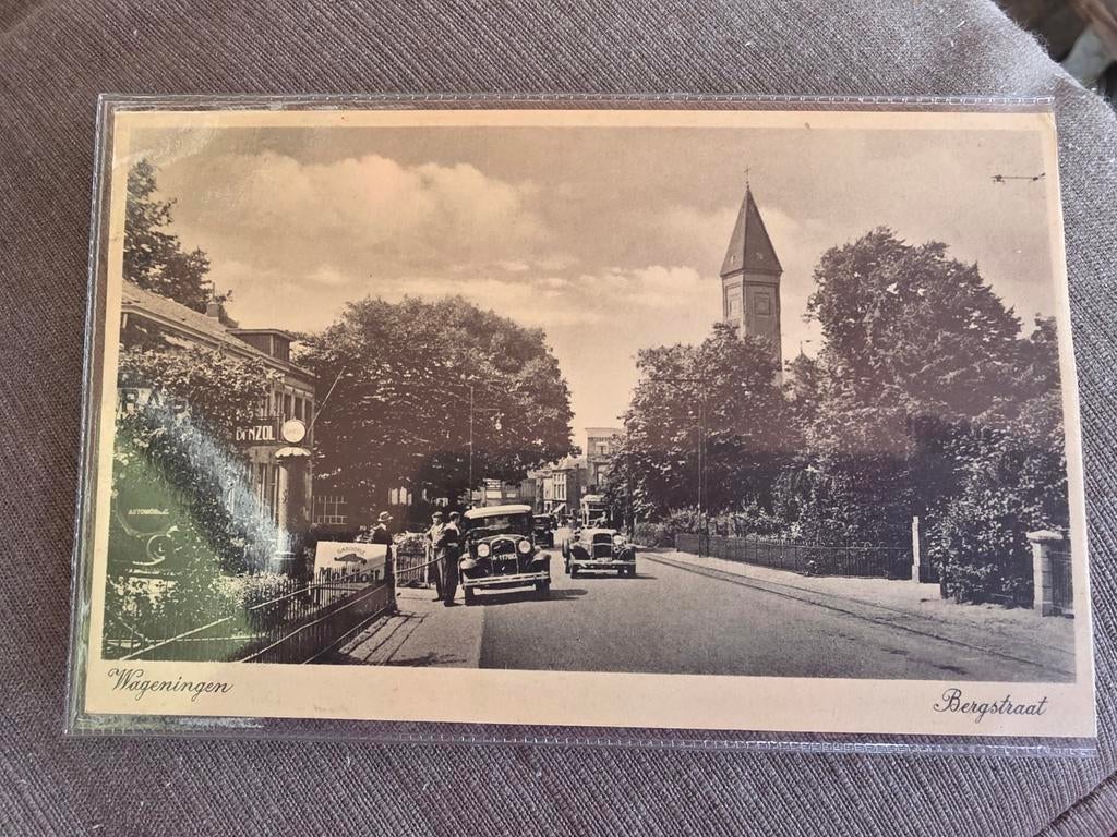 Oude ansichtkaart Wageningen Bergstraat, Verzamelen, Ophalen of Verzenden, 1920 tot 1940, Gelopen, Gelderland