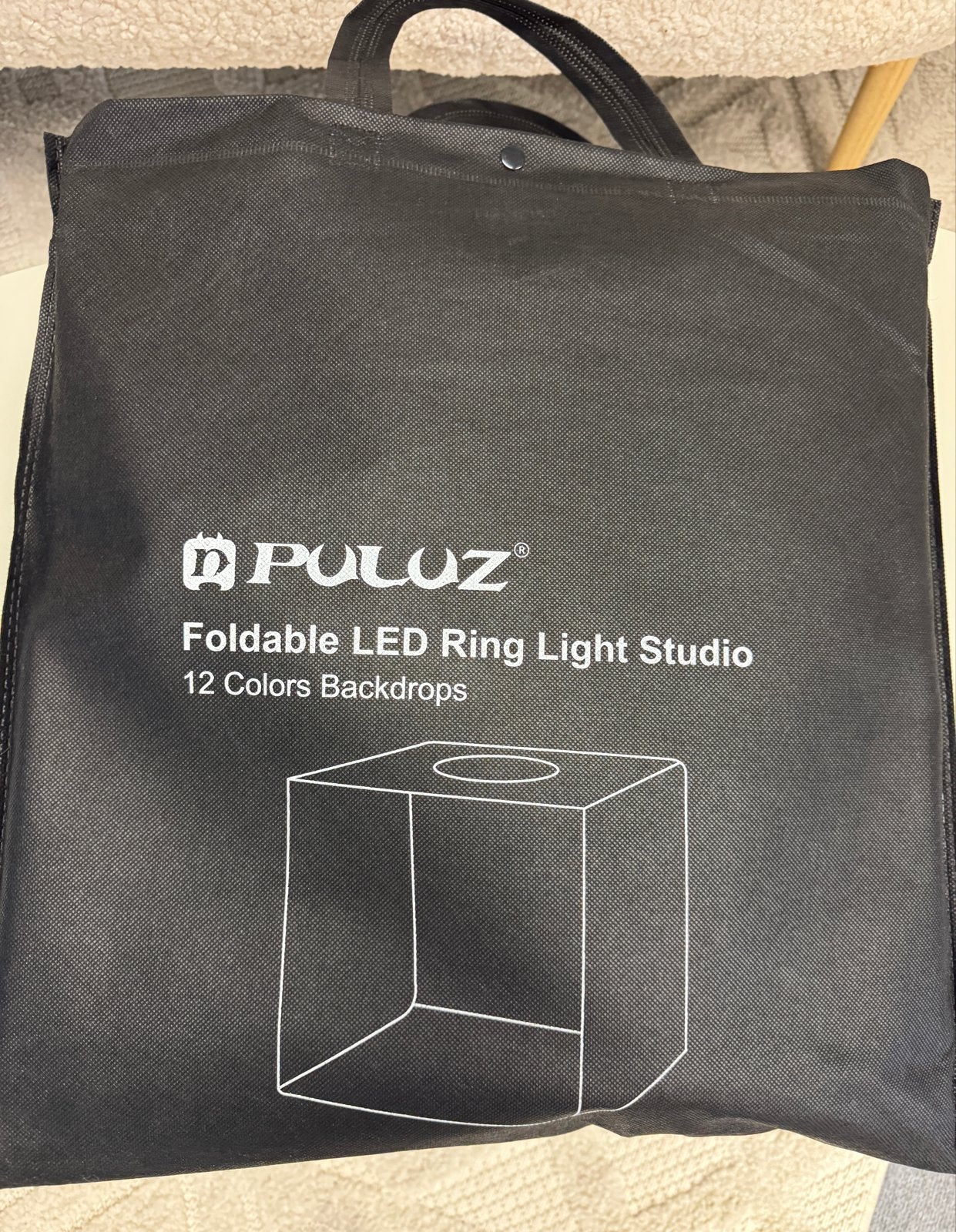 PULUZ 40cm Opvouwbare LED Ring Light Studio Box - Nieuw, Dimbaar, Nieuw, Ophalen of Verzenden, Mini fotostudio