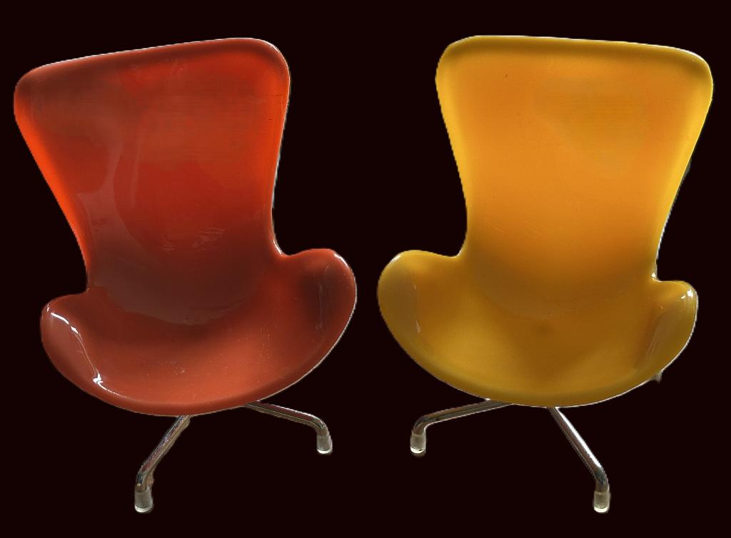 miniatuurversies van de iconische Egg Chair -Arne Jacobsen, Antiek en Kunst, Curiosa en Brocante, Ophalen
