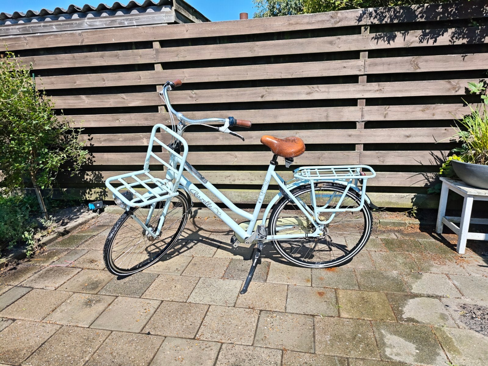 Gazelle Transportfiets - Lichtblauw, Ophalen, Velgrem, Versnellingen, Gazelle