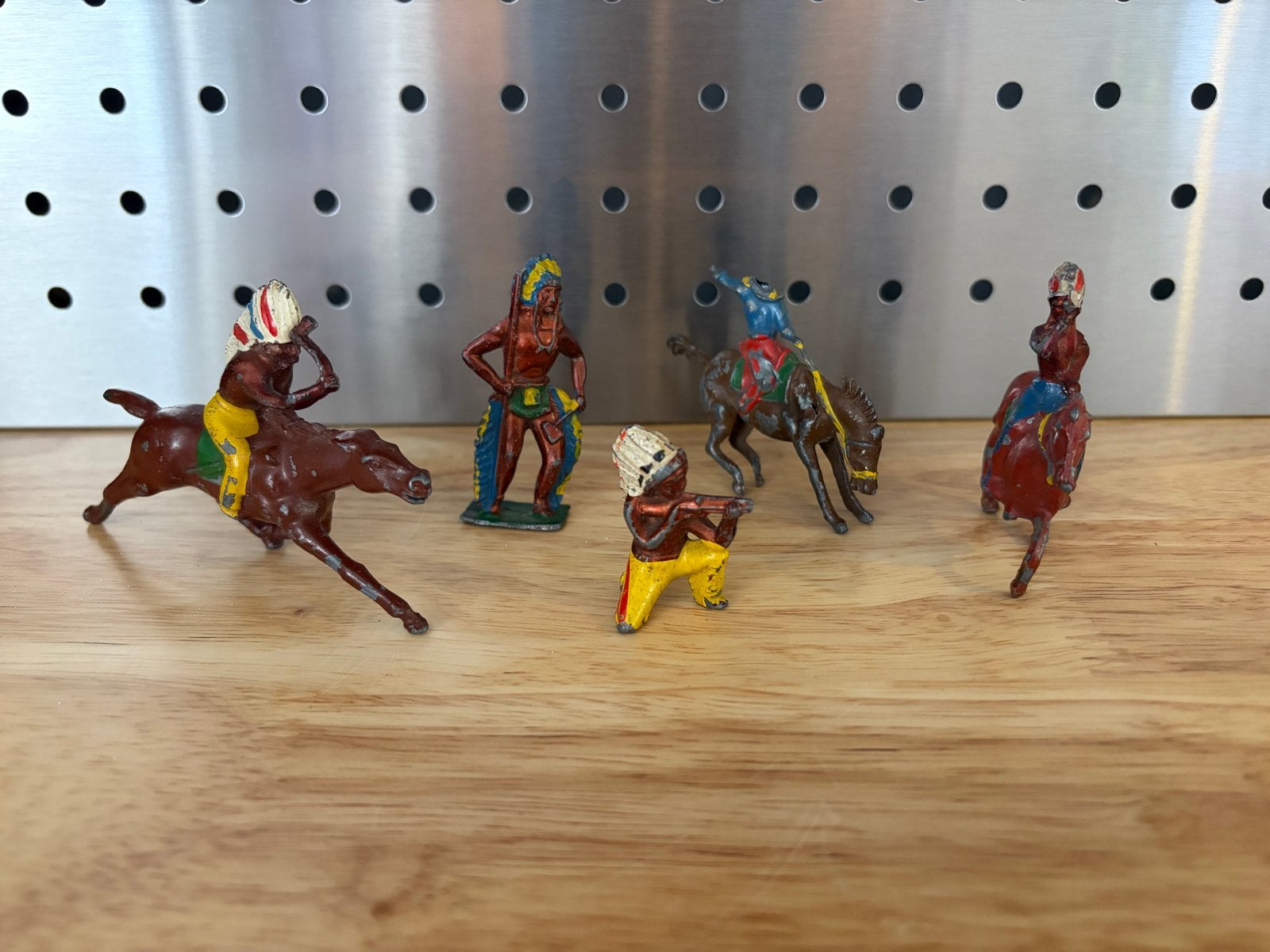 Antieke tinnen soldaatjes en indianen figuren, Antiek en Kunst, Ophalen of Verzenden
