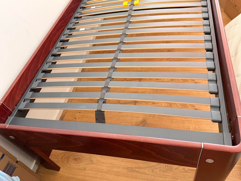 Auping Auronde bed 90 x 200  46 instap Bossflex lattenbodem, Ophalen, Zo goed als nieuw, Eenpersoons, 90 cm