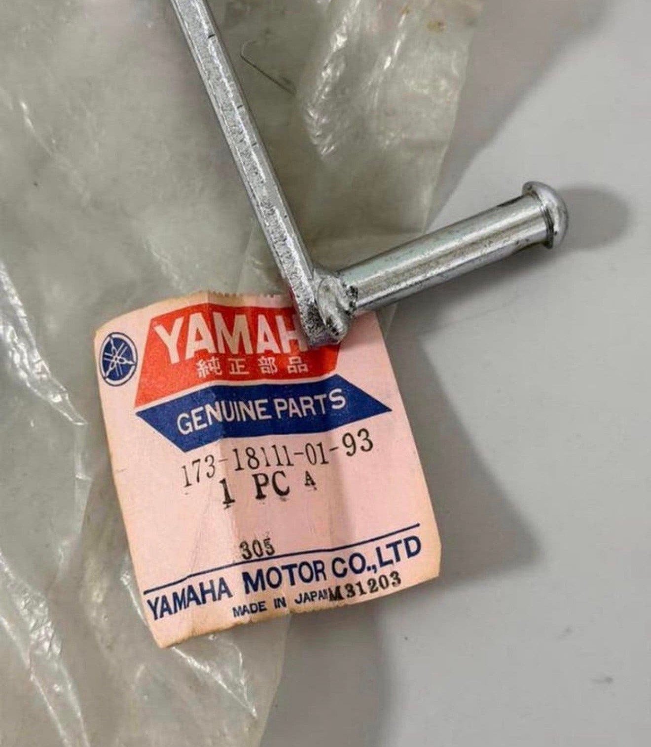 Yamaha versnelling pook pedaal chroom NOS 173-18111-01-93, Motoren, Ophalen of Verzenden, U, Y, Y