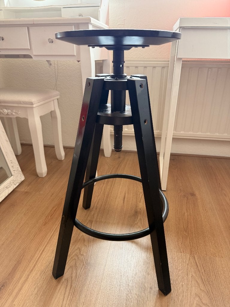 IKEA DALFRED verstelbare barkruk zwart, Ophalen, Gebruikt, Zwart, Eén