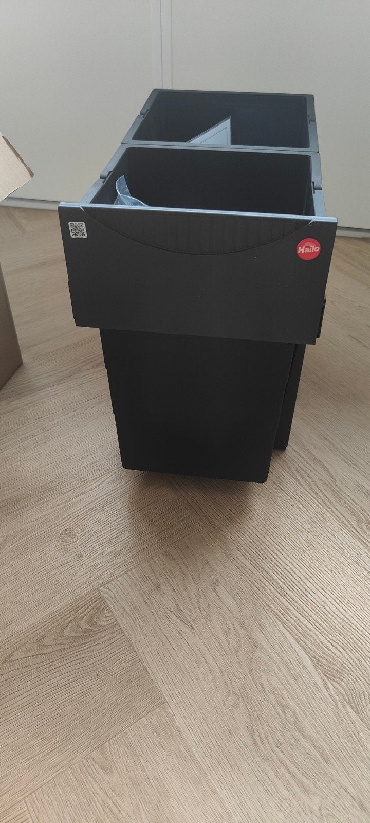 Inbouwafvalemmer keuken HAILO AS Tandem 15/15 Black Edition, Huis en Inrichting, Woonaccessoires | Prullenbakken, Ophalen of Verzenden