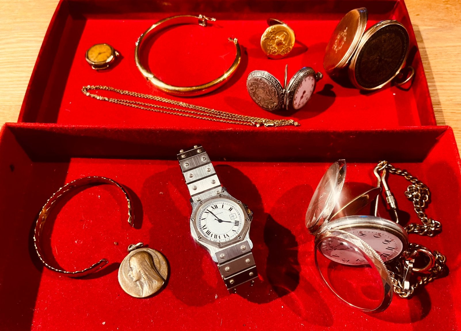 Antieke gouden 14k en zilveren horloges/sieraden, Sieraden, Tassen en Uiterlijk, Antieke sieraden, Verzenden, Goud