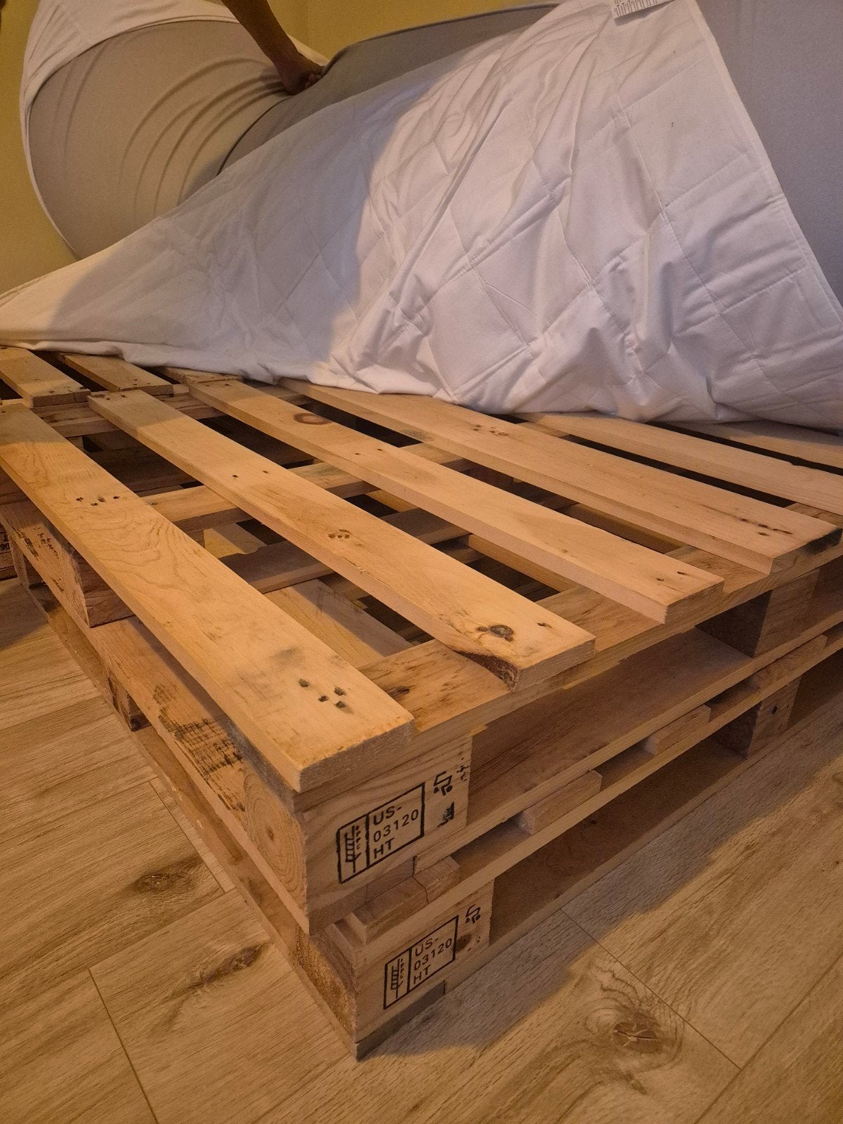 4 pallets (120x100), Ophalen, Zo goed als nieuw, 50 mm of meer, Pallet