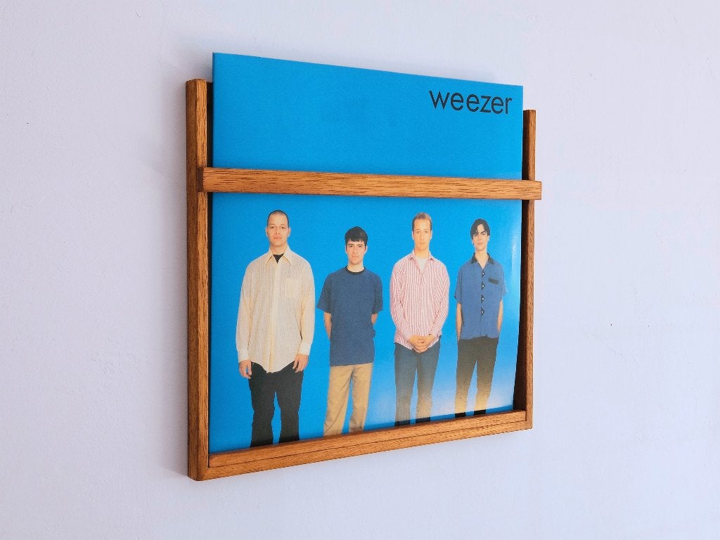 LP houder - Vinyl wandlijst hardhout - handgemaakt lphouder, Ophalen of Verzenden, Nieuw