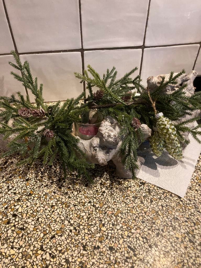 Kerststuk, Diversen, Kerst, Ophalen of Verzenden, Gebruikt