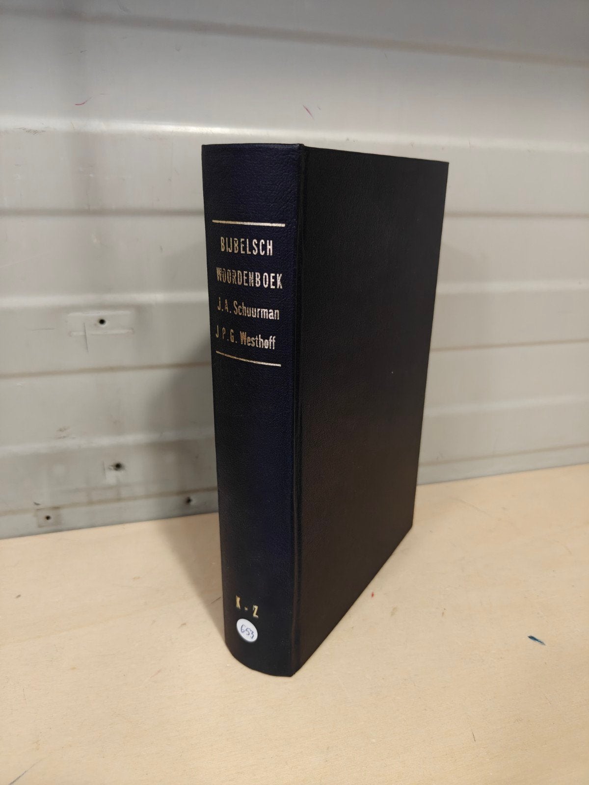 Nr. 653 Bijbelsch woordenboek voor het christelijke volk, Ophalen of Verzenden, J.A. Schuurman Johzn en J.P.G. Westhoff