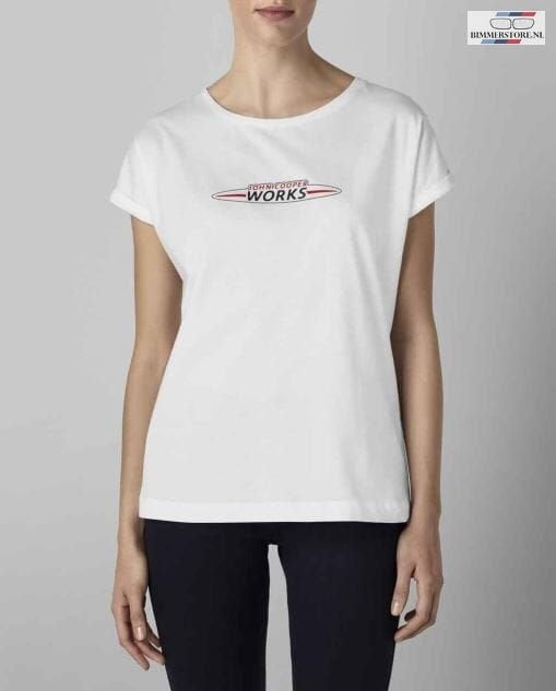 T-shirt MINI JCW logo wit dames maat S merchandise 801424544, -, -, Nieuw, Ophalen of Verzenden
