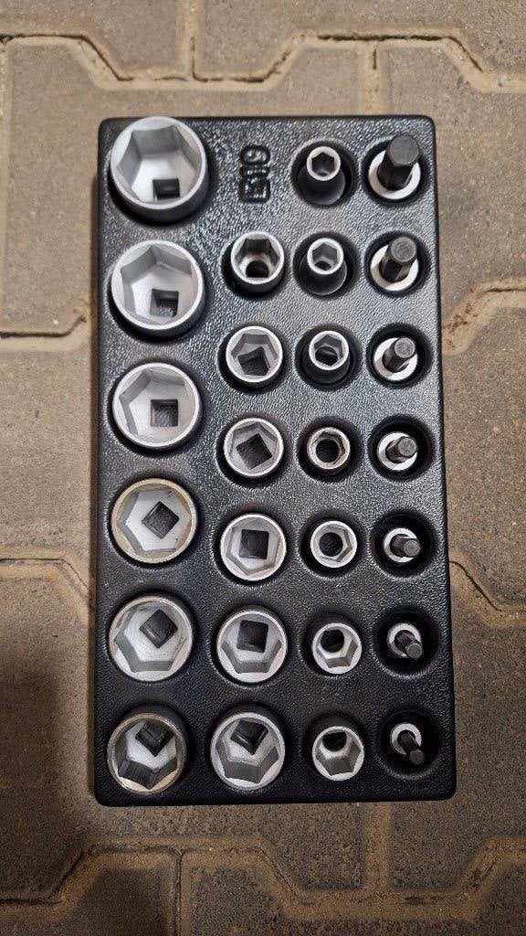 GEDORE 1500 ES-19 set dopsleutels 1/2 (26 st.) - 6626580, ., Nieuw, Ophalen of Verzenden, .