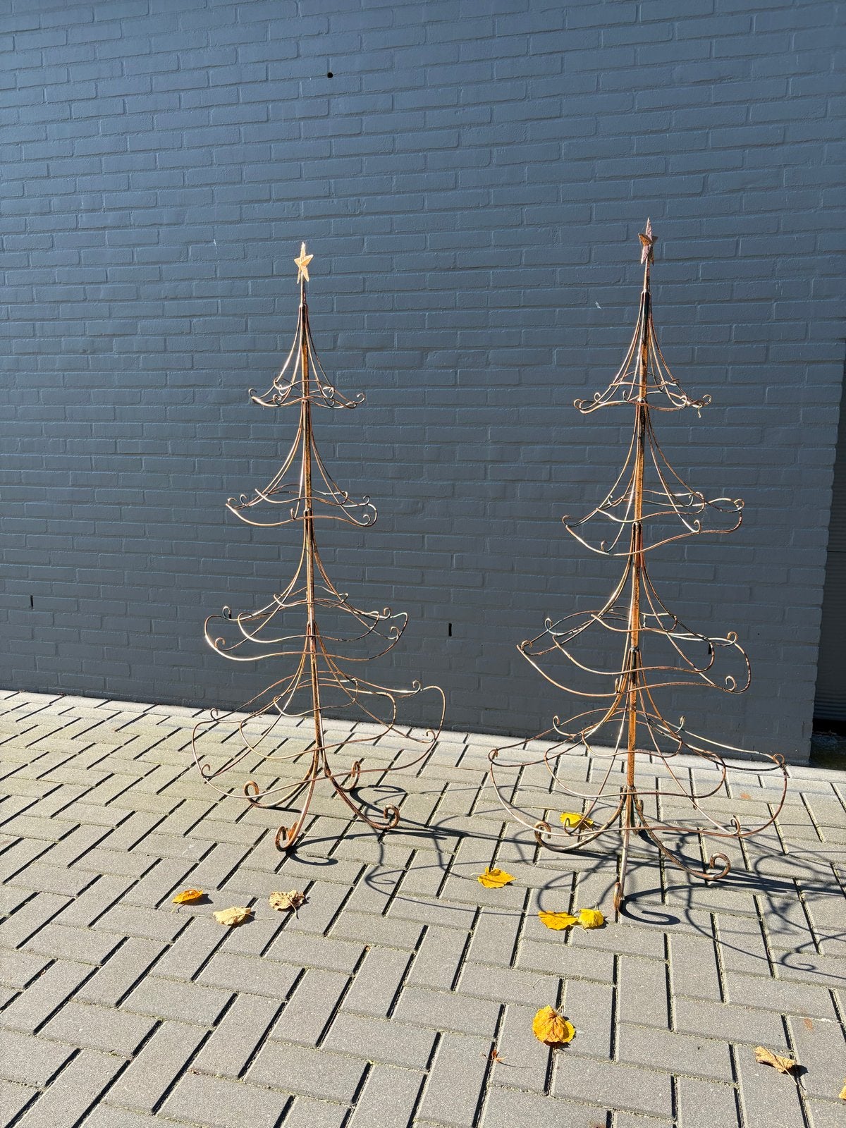 Koperkleurige kerstbomen, Diversen, Ophalen, Zo goed als nieuw
