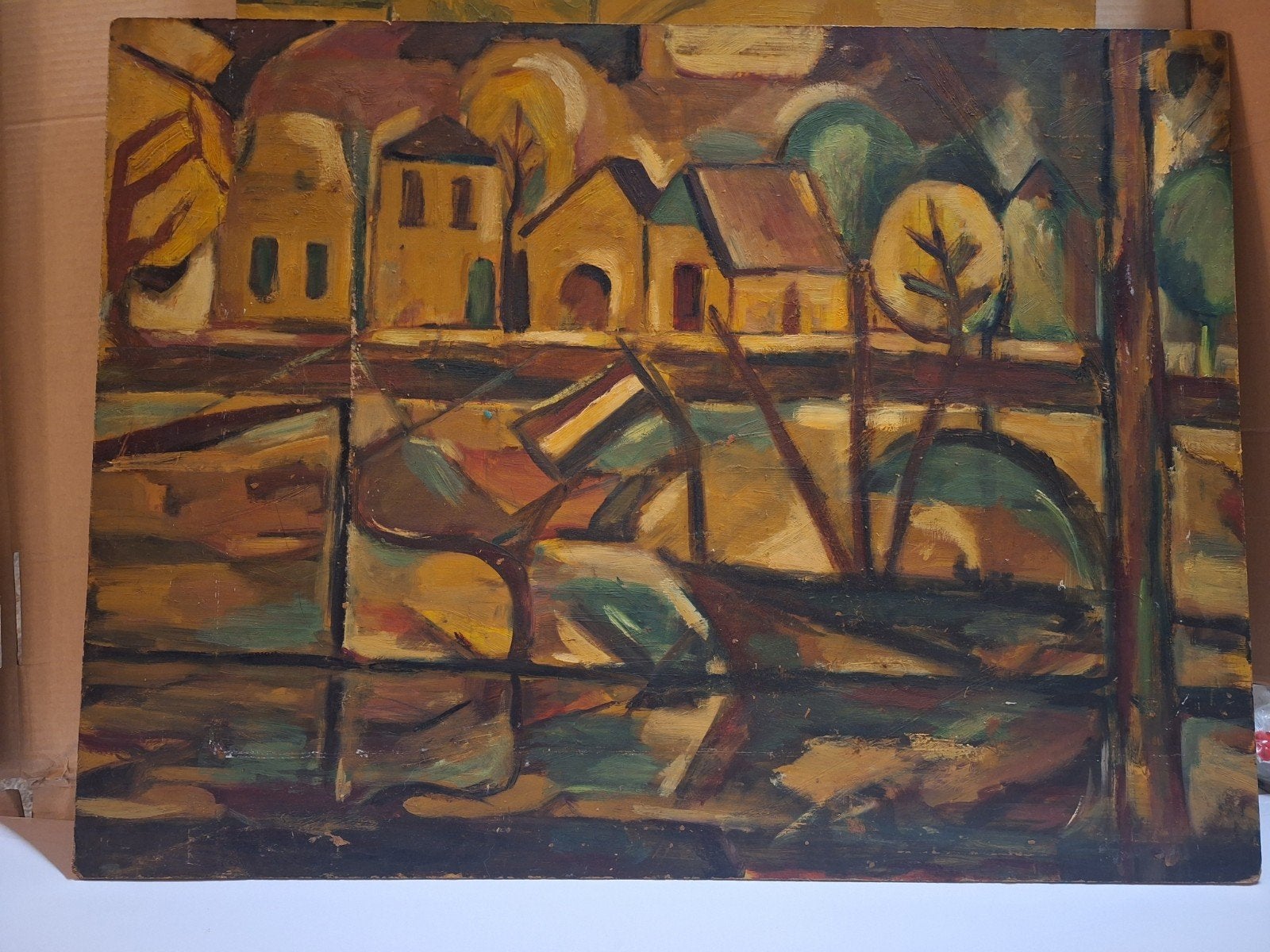Abstracte huizen van Ton Pape, Ophalen of Verzenden