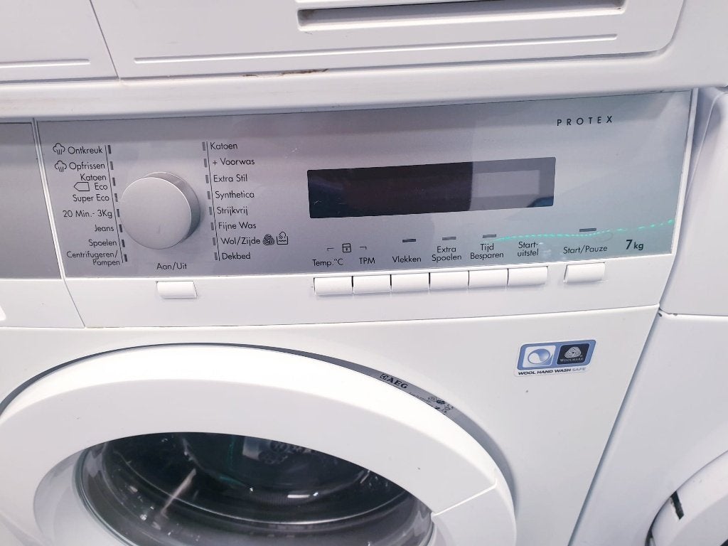 Wasmachine AEG 7KG️️️️️️️ ️️Lavamat A++ INC GARANTIE, Ophalen, Zo goed als nieuw, Voorlader, 85 tot 90 cm