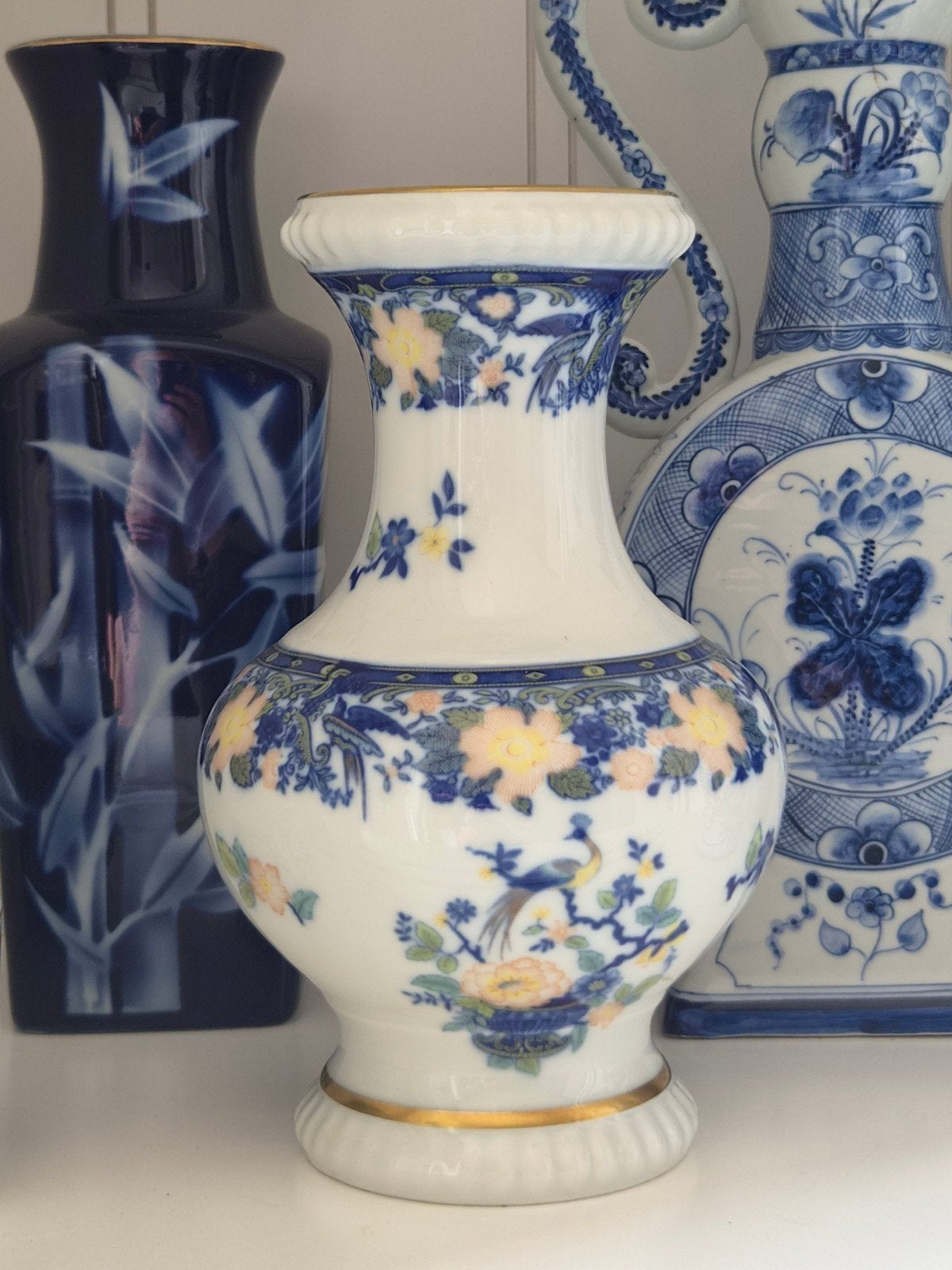 Bavaria Vaasje Chinoiserie Stijl - Berreuther Waldsassen, Antiek en Kunst, Ophalen of Verzenden