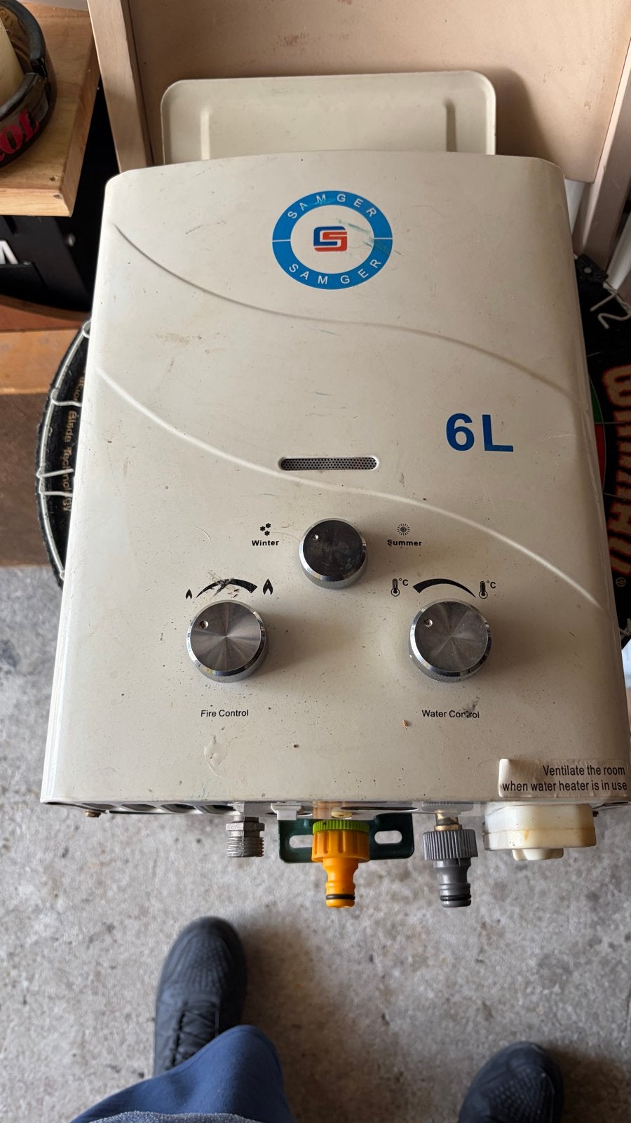 Samger 6L Geiser - Compact en Efficiënt, Gebruikt, Geiser, Ophalen of Verzenden, Minder dan 20 liter