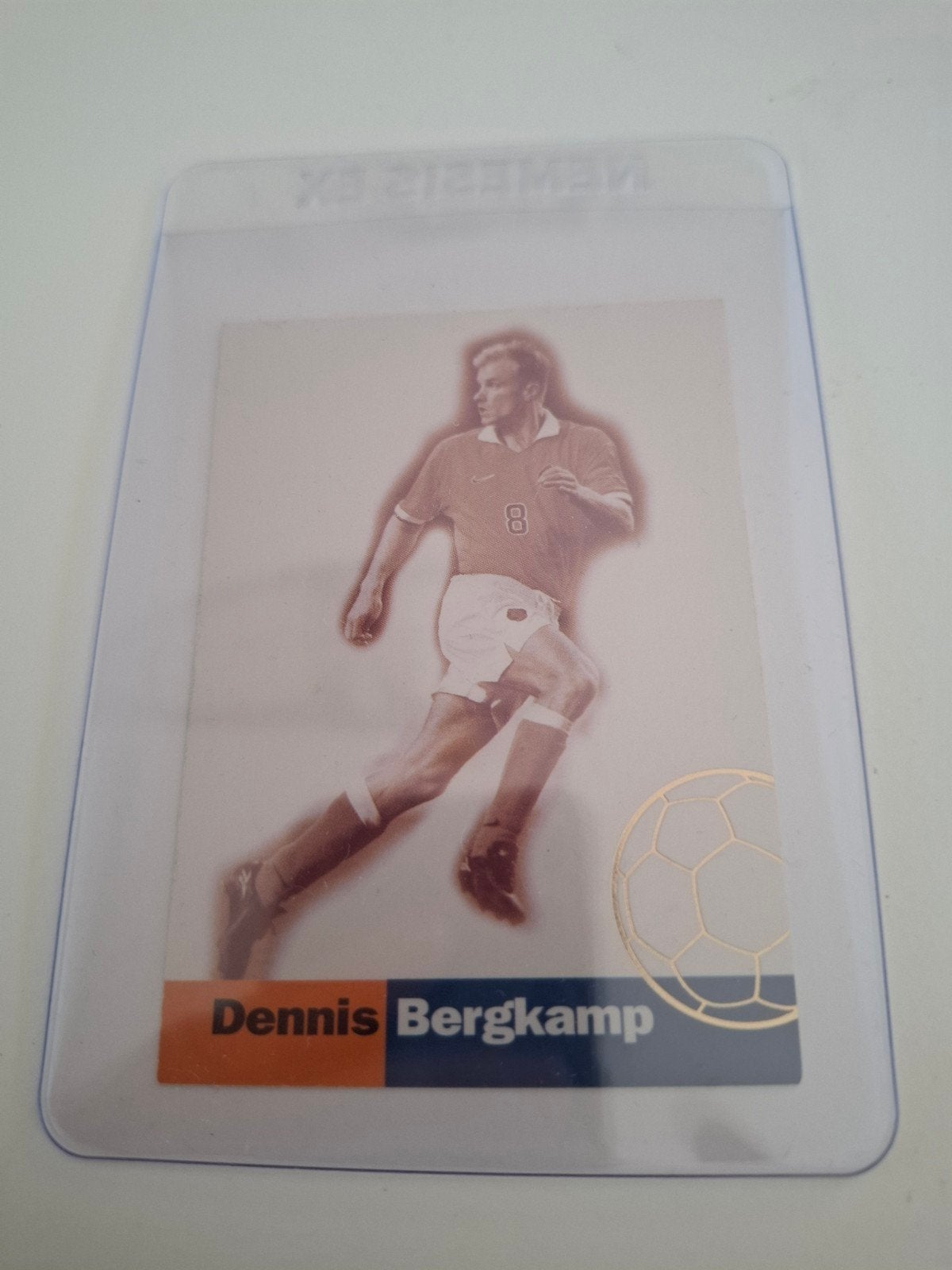 Dennis Bergkamp Spelerskaart - Voetbal Memorabilia, Ophalen of Verzenden, Zo goed als nieuw, Overige binnenlandse clubs, Spelerskaart