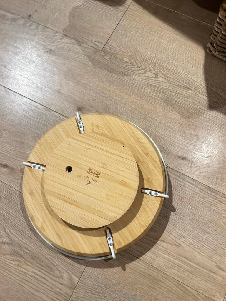 IKEA Snudda draaiplateau bamboe, Huis en Inrichting, Ophalen of Verzenden, Gebruikt, Rond, Hout