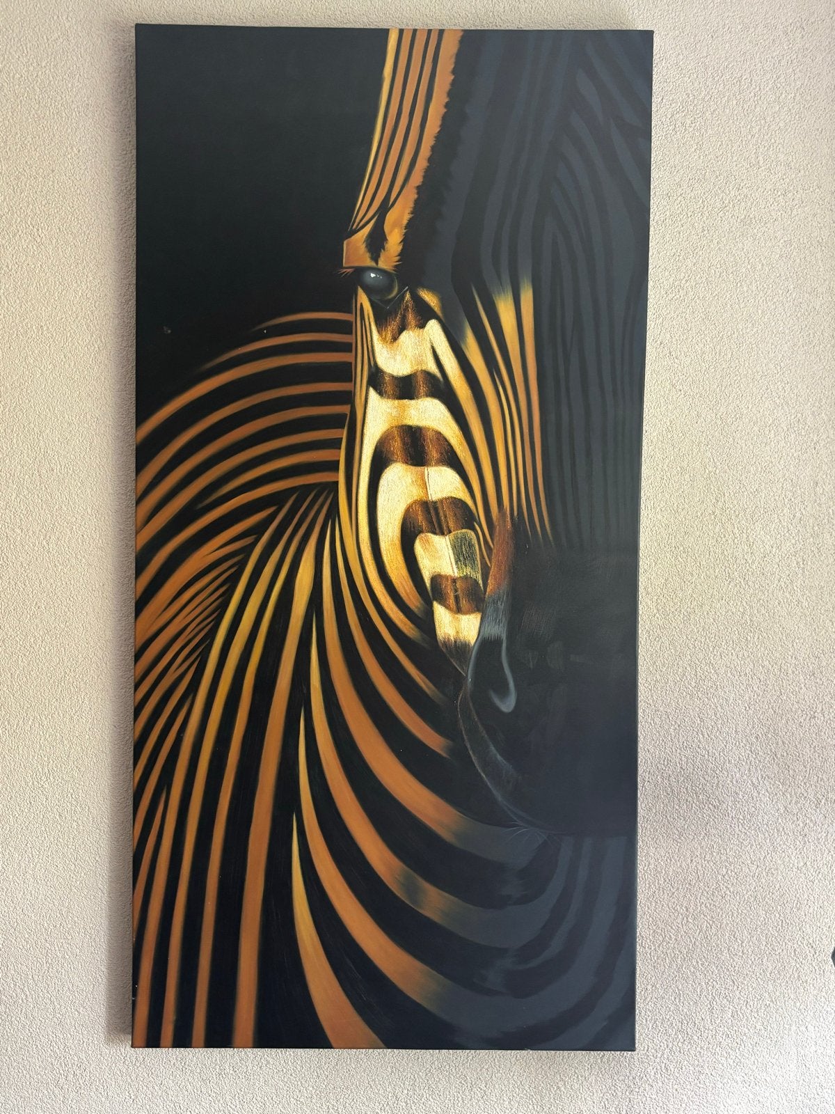 Unieke handgeschilderde schilderijen - Zebra en Giraffen, Ophalen, Handgeschilderd, Dieren, Olieverf