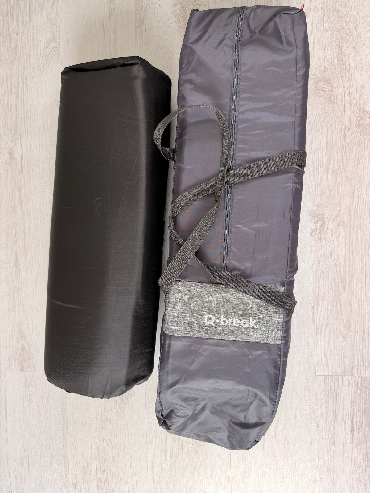 Qute Q-Break Easyfold Campingbed Ebony met matras, Ophalen, Zo goed als nieuw, Reisbedje