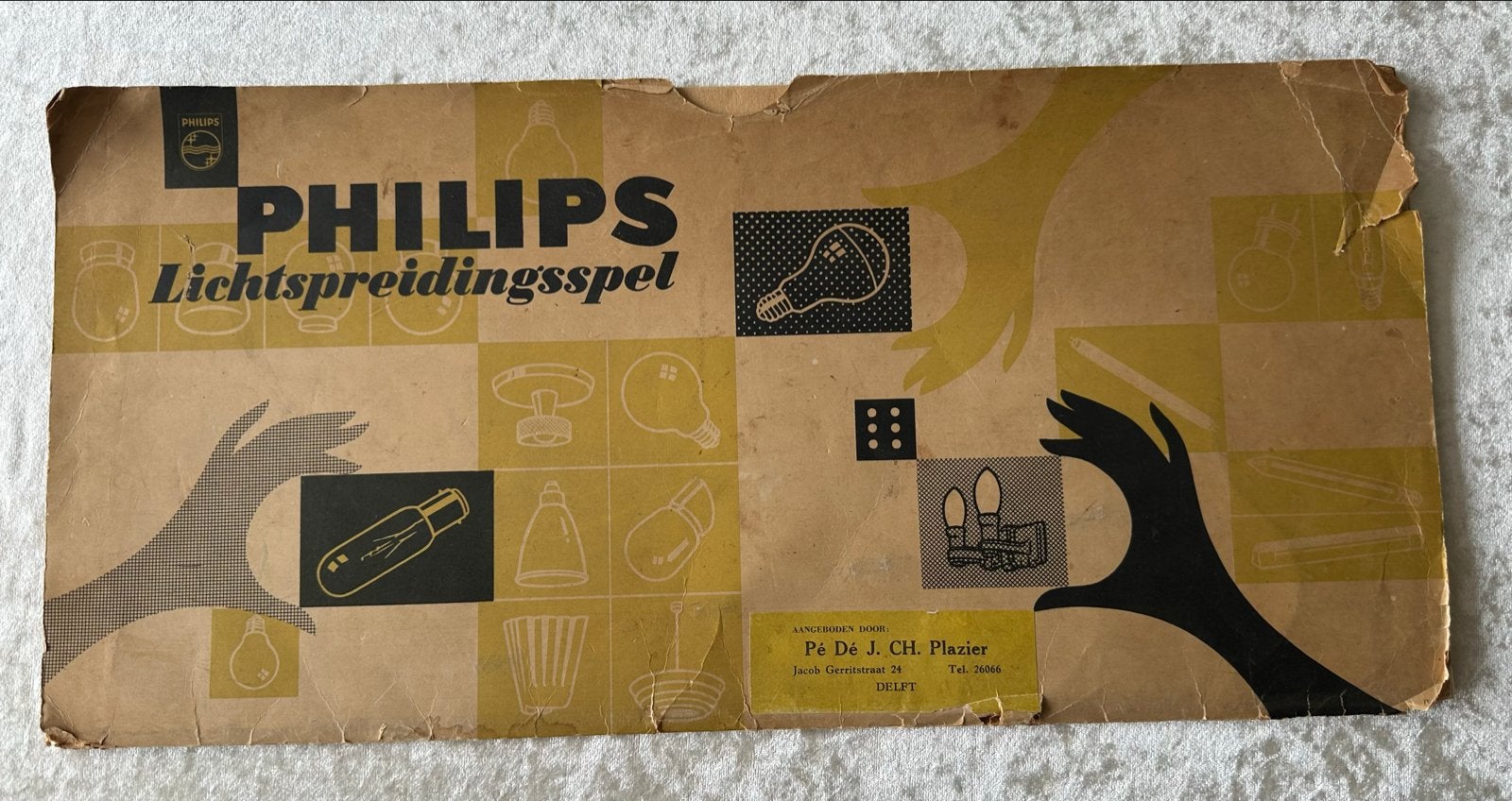 Vintage Philips Lichtspreidingsspel - Bordspel, Ophalen of Verzenden