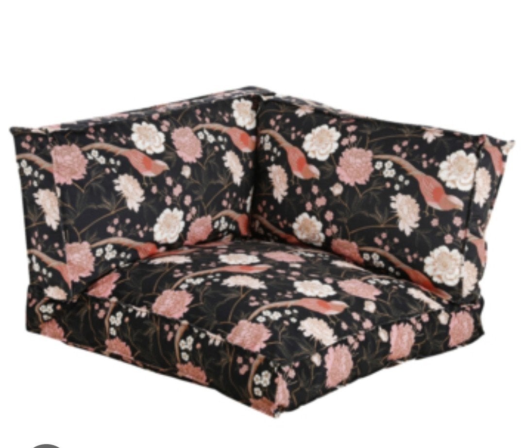 ZGAN Palletkussenset Nova met vogelprint - Zit- en rugkussen, Tuin en Terras, Tuinmeubel-accessoires, Ophalen, Zo goed als nieuw