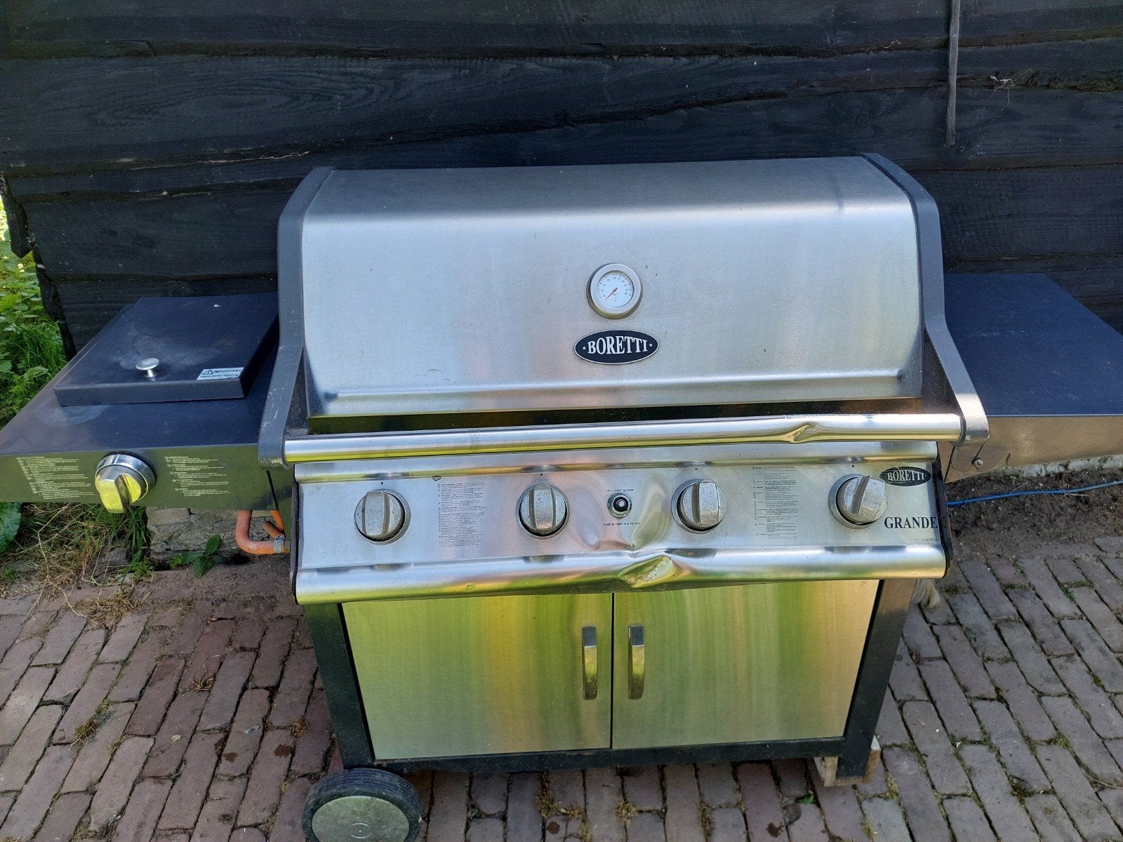 Boretti Grande gasbarbecue met zijbrander, Ophalen, Gebruikt, Boretti