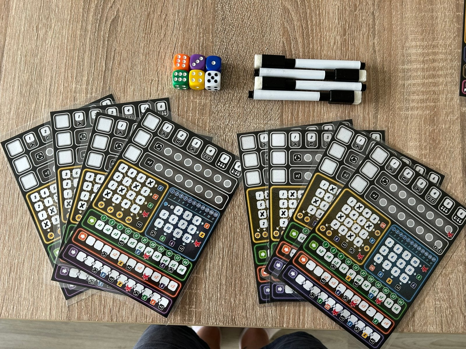 Clever geplastificeerde score kaarten, Ophalen of Verzenden